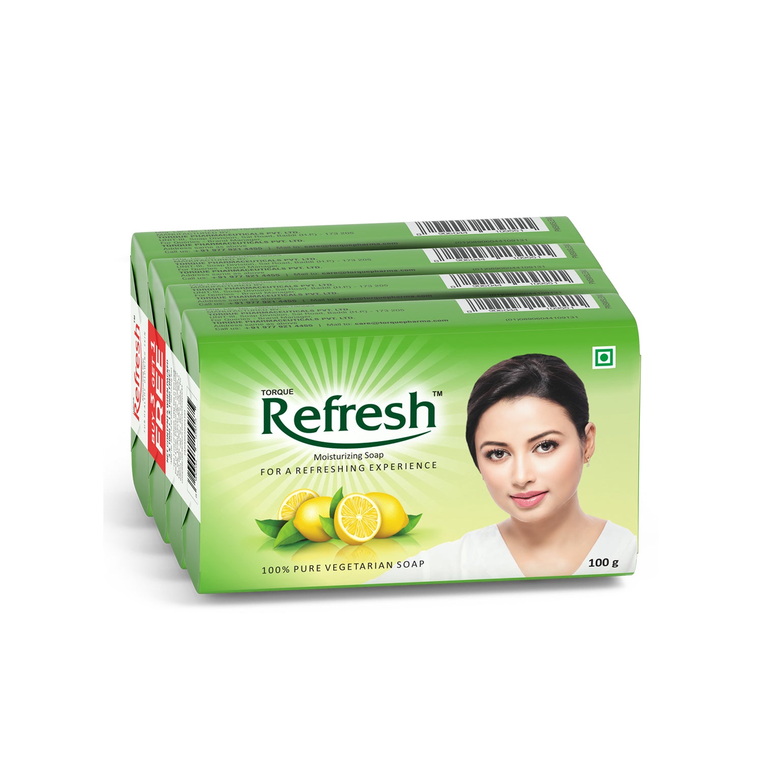 Refresh lemon Soap (100gm Per Soap) – Torque Pharma
